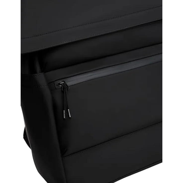 Tommy Hilfiger TH TPU Rolltop Backpack, Unisex Freizeitrucksack in Schwarz mit praktischer Vordertasche und gepolstertem Schultertragegurt – Bild 3