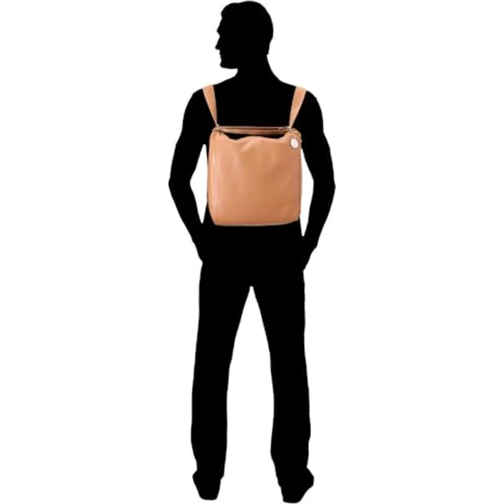 Mandarina Duck Mellow Leather Schultertasche 36 cm, 100% Leder, braun – Bild 4