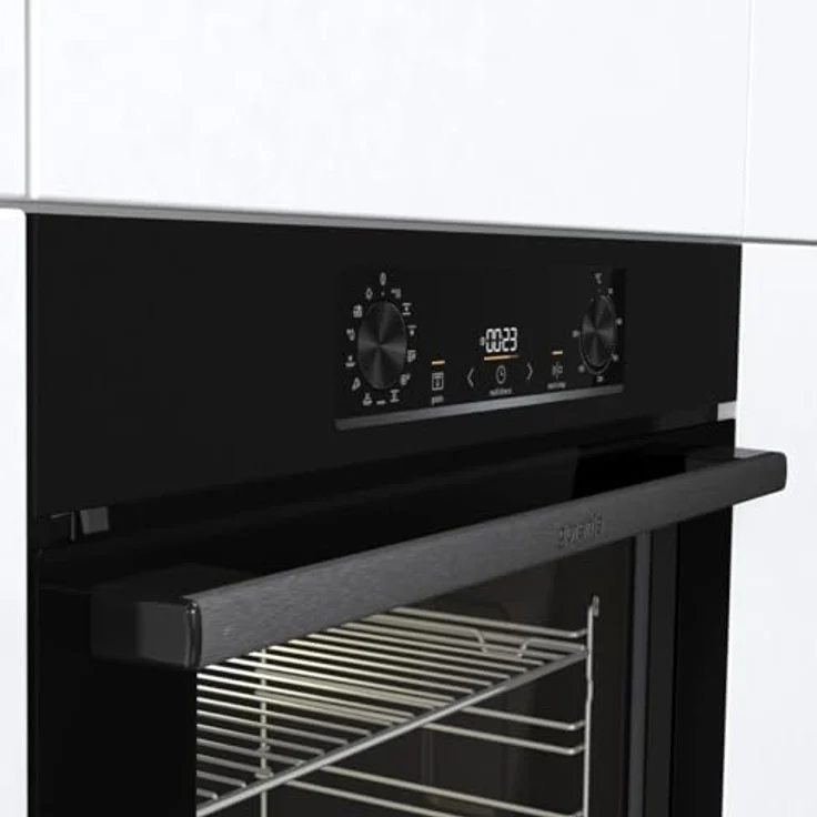 Gorenje BPS 6737 E02B Einbau-Backofen, 77 Liter, mit Pyrolyse, Heißluft, AirFry, ExtraSteam, 300°C PizzaMode, schwarz – Bild 5