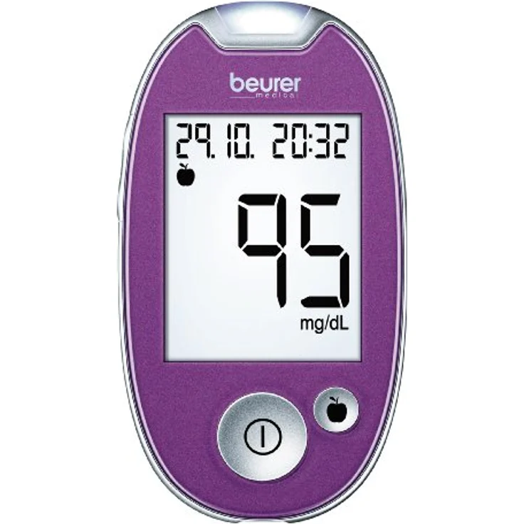 Beurer GL 44 mg/dl Blutzuckermessgerät, Purple – Bild 3
