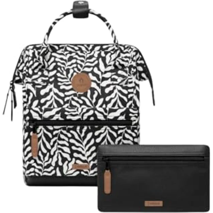 Cabaia Adventurer All Over Small City Rucksack, 32 cm, grau, 100% Nylon, kompakte Größe 23 cm x 13 cm – Bild 2