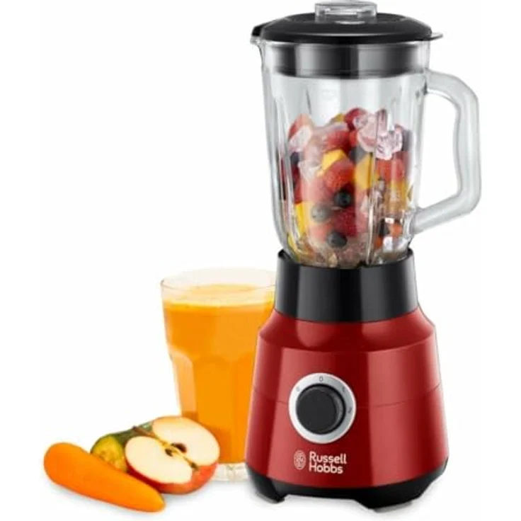 Russell Hobbs Glas-Standmixer Desire, 22.000U-min, 0.9 PS-Motor, Impuls--Ice-Crush-Funktion, 1.5l Glasbehälter, Edelstahlmesser, Mixer, elektrischer Zerkleinerer, Smoothie-Maker 24720-56 – Bild 3