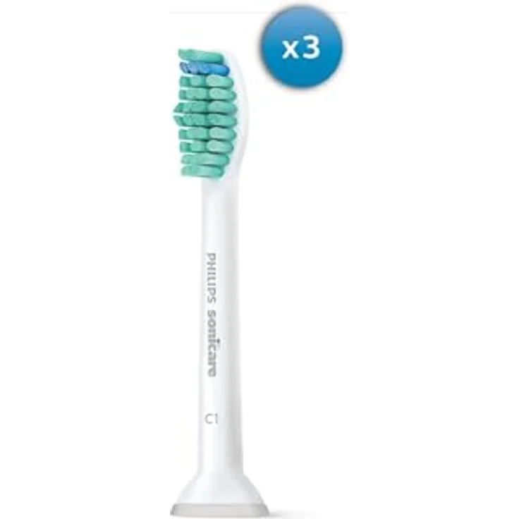 Philips Sonicare ProResults Standard HX6013/10 Elektrische Schallzahnbürstenköpfe, Weiß, 3 Stück - Fortschrittliche Schalltechnologie, Tiefenbürsten, 2x mehr Plaqueentfernung – Bild 3