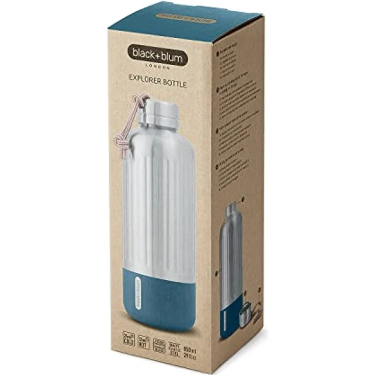 black+blum Explorer Isolierflasche, groß, ozean, 850 ml – Bild 4