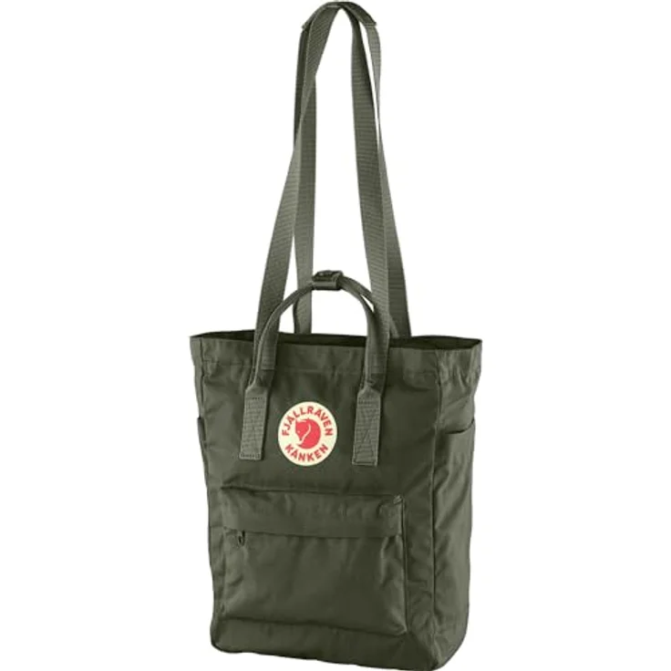Fjällräven Kanken Totepack Schultertasche, 27 cm, grün, mit Rucksackfunktion und herausnehmbarem Sitzpolster – Bild 1