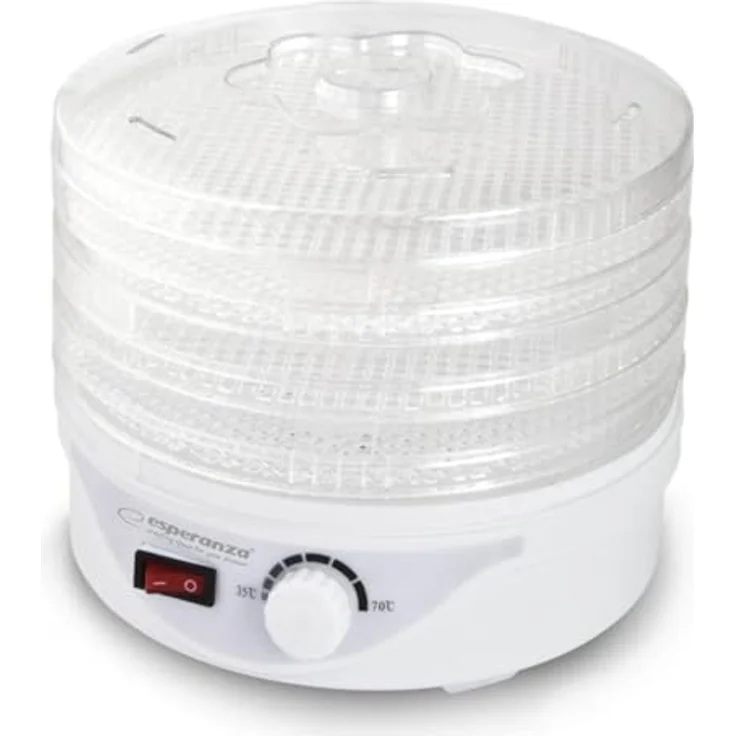 Esperanza EKD003 Dörrautomat, 250 Watt, 4 Ebenen, Kunststoff, weiß – Bild 2