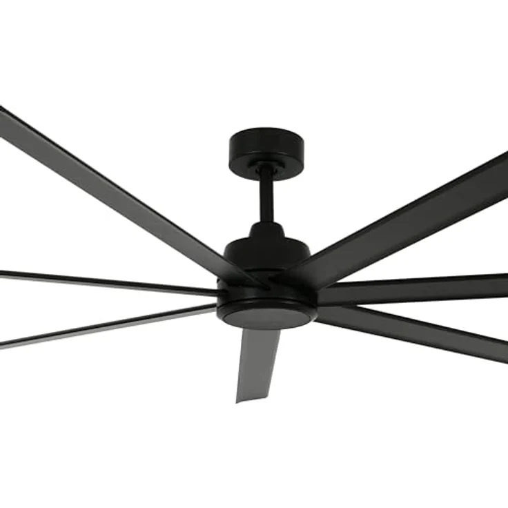 Lucci Air Atlanta II, Energiespar Deckenventilator 183 cm mit Fernbedienung, schwarz, 6 Geschwindigkeiten, Vor- und Rückwärtslauf – Bild 5