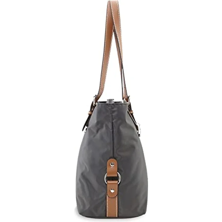 Picard Shopper PICARD Shopper Sonja aus Nylon, sportiver Shopper mit robuster Feinnylon und Lederoptik, schwarz – Bild 4