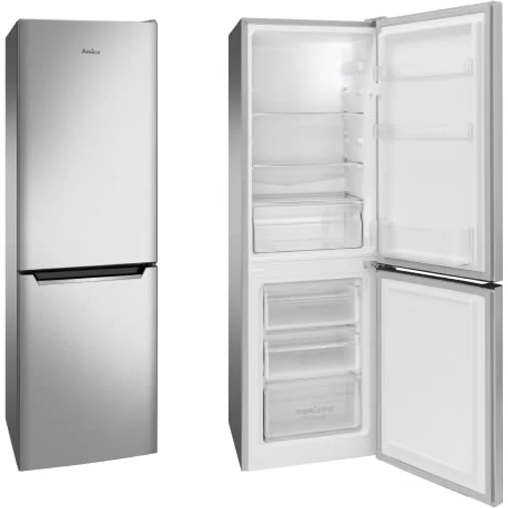 Amica AKG 3840 E Kühl-/Gefrierkombination / Doppeltürer / 144(H) x 47,4(B) / Edelstahloptik – Bild 3