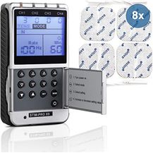 Bild für TENS EMS 4 Kanal Kombigerät STIM-PRO X9+ und 8 Stk 5x5 cm Elektroden-Pads