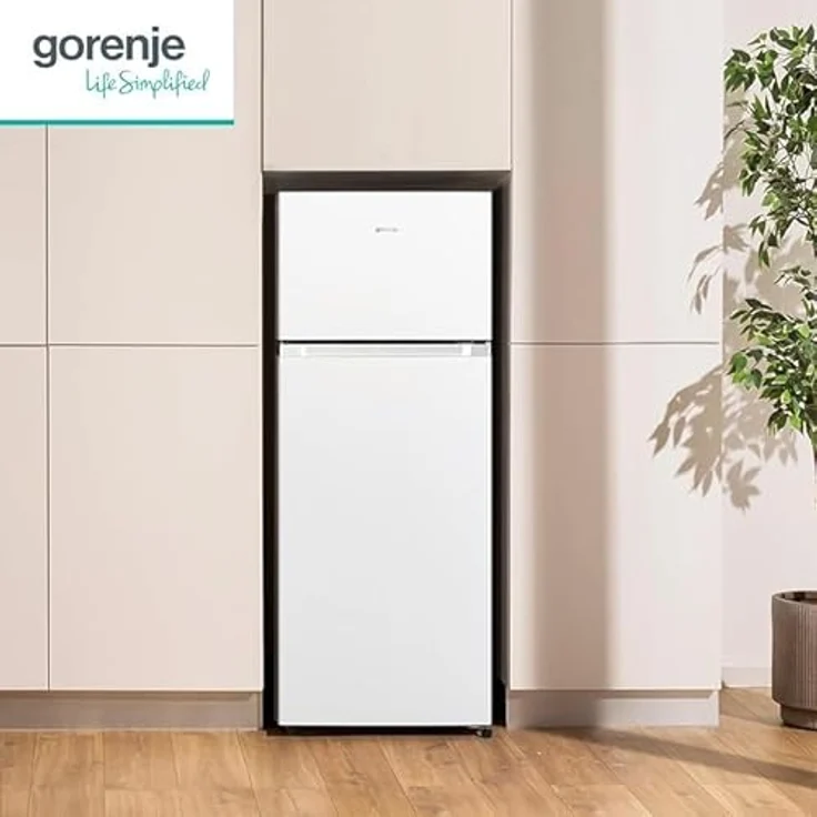 Gorenje RF414DPW4 Kühl-Gefrierkombination, 165 Liter Nutzinhalt, 4 Sterne Gefrierklasse, Edelstahl, Abtauautomatik – Bild 3