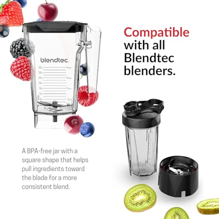 Blendtec 40-609-50 FourSide Jar Behälter, 2.2 liters, Transparent – Bild 4