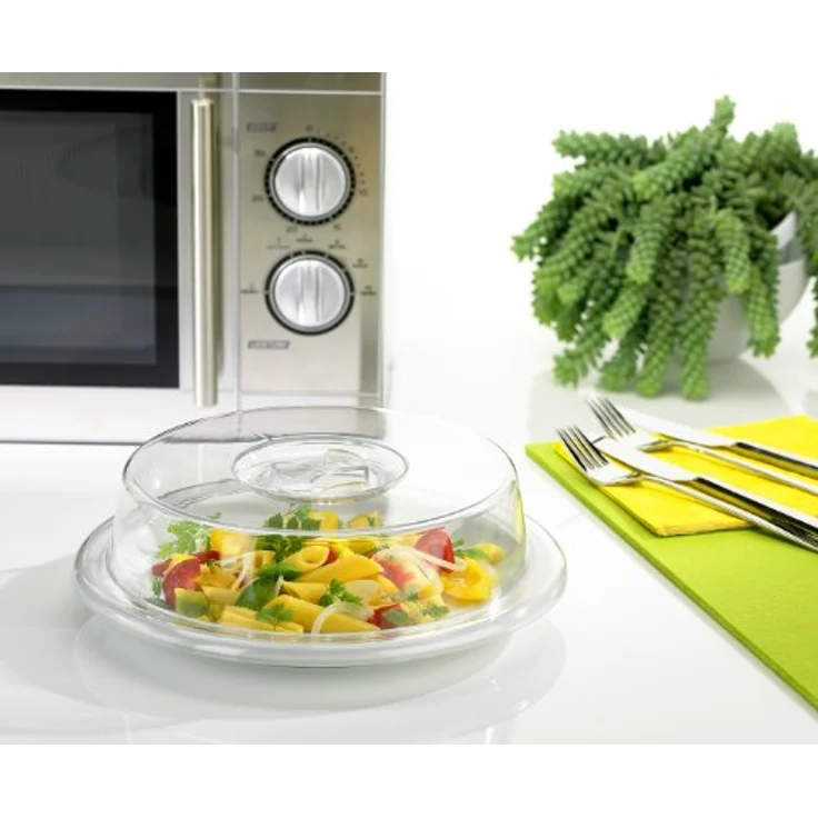 Emsa 483260000 Mikrowellenabdeckhaube, 26 cm, Transparent, Micro Family – Bild 3