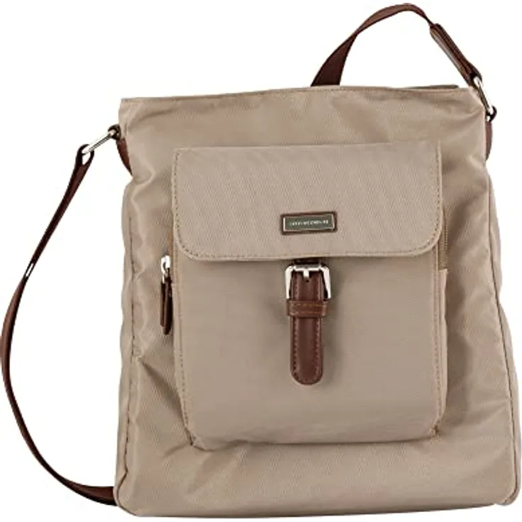 Tom Tailor Women Rina Umhängetasche, 26 cm, 100% Polyester, taupe