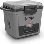 Ninja FrostVault Hard Cooler 28L, isoliert, hält Eis bis zu 6 Tage, Trockenaufbewahrungsschublade, 48 Dosen, Schiefergrau