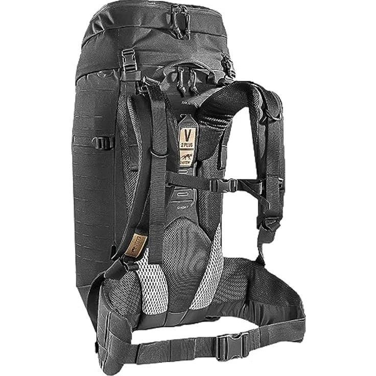 Tasmanian Tiger Modular Pack 45 Plus, Trekkingrucksack mit abnehmbarem Deckel und MOLLE-System, 45 Liter, Schwarz – Bild 2