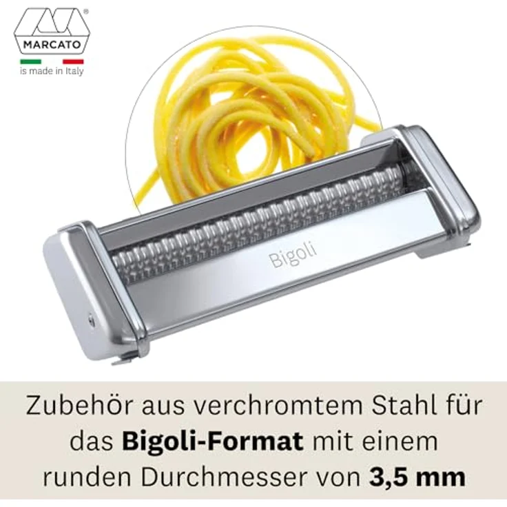 Marcato AC-150-BIG Atlas Bigoli Aufsatzstück, Stahl, Silber – Bild 4
