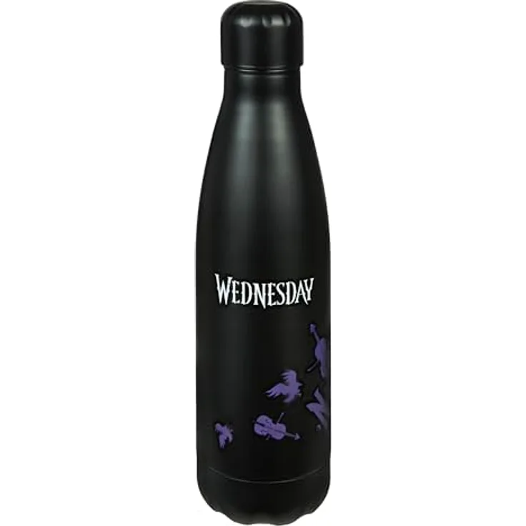 Undercover Wednesday Edelstahl Isolierflasche, doppelwandig, auslaufsicher, 500ml, für Mädchen, ideal für unterwegs