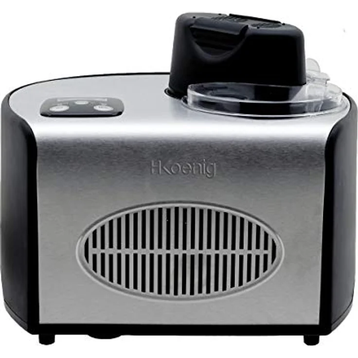 H.Koenig professionelle Eismaschine HF250 - Elektrisch - 1,5 L - 150 W - Kühlfunktion - Schnelle Zubereitung - Eis, Frozen Joghurt und Sorbet – Bild 3