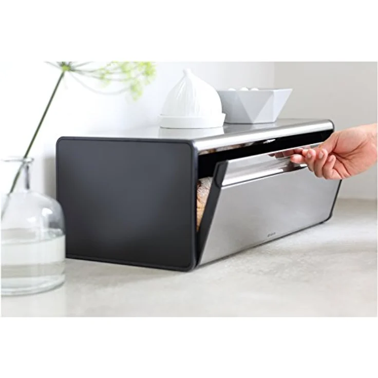 Brabantia 299186 Brotkasten Frontklappe, matt steel FPP – Bild 4