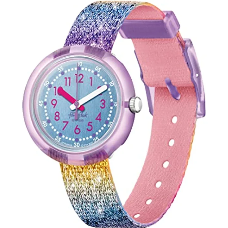 FLIK FLAK Shine in Rainbow Armbanduhr FPNP128, Kinderuhr 11 mm ohne Klappverschluss