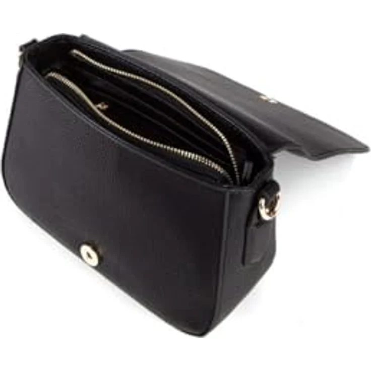 Valentino Brixton Umhängetasche 22 cm aus genarbtem Kunstleder, Schwarz – Modisch und funktional für den Abend – Bild 4