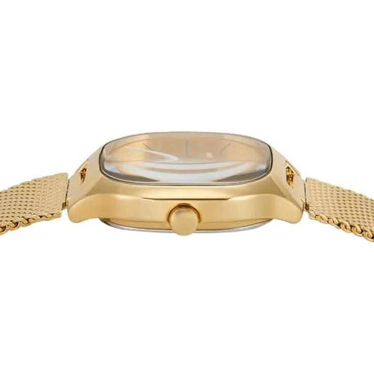 SKAGEN Quarzuhr MELLEM LILLE SKW3164, Damen-Armbanduhr mit goldfarbenem Edelstahlarmband und quadratischem 28-mm-Gehäuse – Bild 5