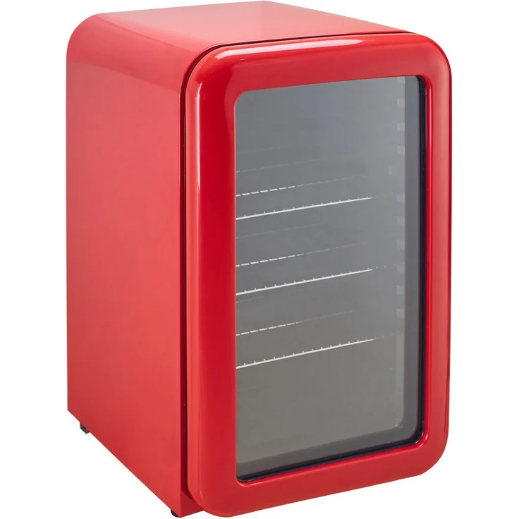 Hanseatic Getränkekühlschrank HBC68ERRH, freistehend, 68 cm hoch, 44 cm breit, mit 4 Ablageflächen und LED-Innenbeleuchtung