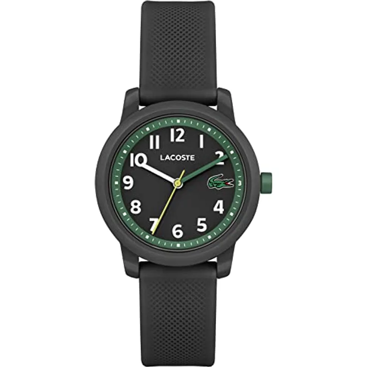 Lacoste Analog Quarzuhr für Kinder mit Schwarzes Silikonarmband - 2030042
