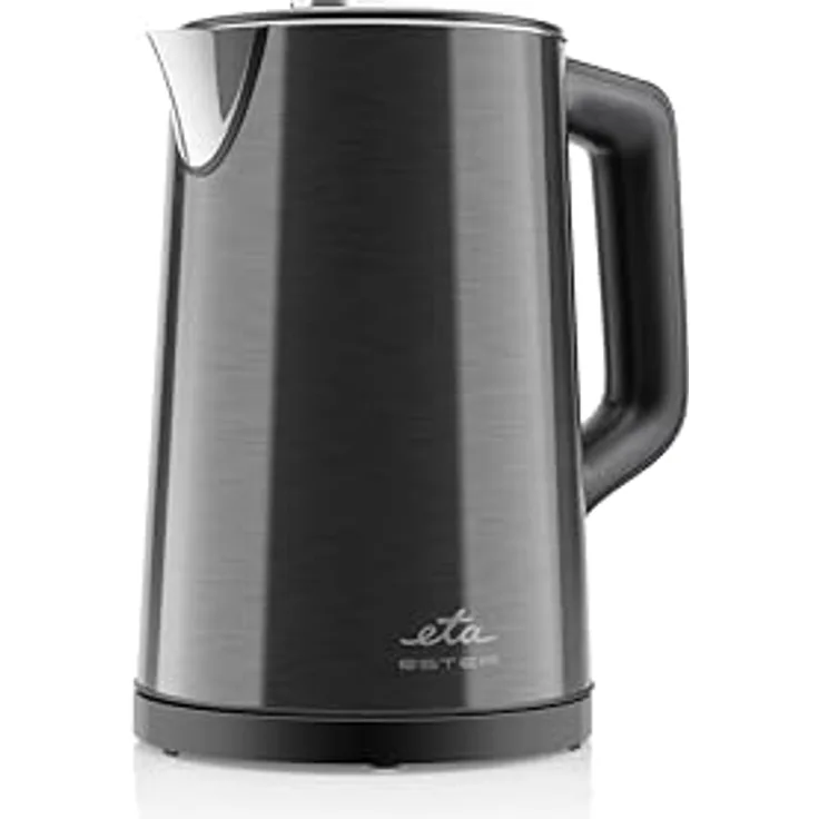 ETA Doppelwandiger Wasserkocher Ester I 1.5 Liter 40-100°C 2200W LED-Display KEEP-WARM Funktion - Edelstahl