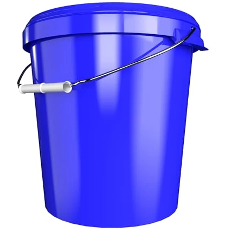 FixedByU Kubekraft 10 Eimer mit Deckel 30 Liter Made in Germany - lebensmittelecht, stabil, luftdicht Blau – Bild 5