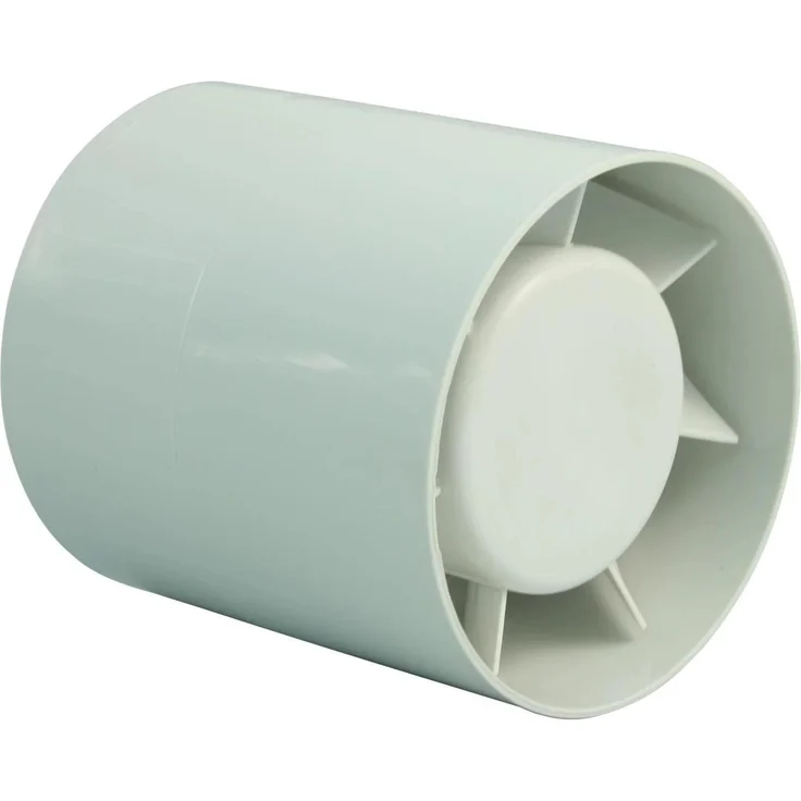 House of Marley C10 C20 C30, Belüftungsventilator mit 100 mm Nennweite, maximaler Luftleistung von 90 m³/h, 12 W, leiser Betrieb 31 dB(A), spritzwassergeschützt IPX4, Weiss