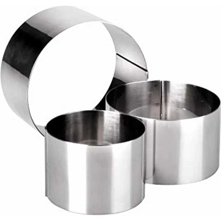 Ibili Clasica Dessertring, Tortenring, Kuchenring, rund, 12 cm Durchmesser, 6 cm Höhe, 1 Stück – Bild 3