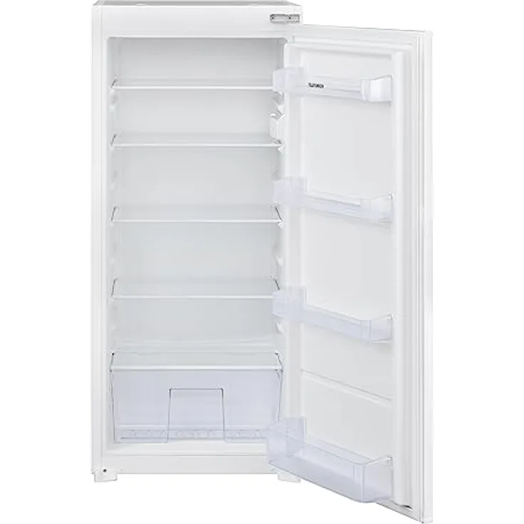 TELEFUNKEN EK123S200E Einbaukühlschrank ohne Gefrierfach | 122cm Nische | Schlepptür-Technik | 193 Liter Nutzinhalt | Temperaturregelung | Weiß