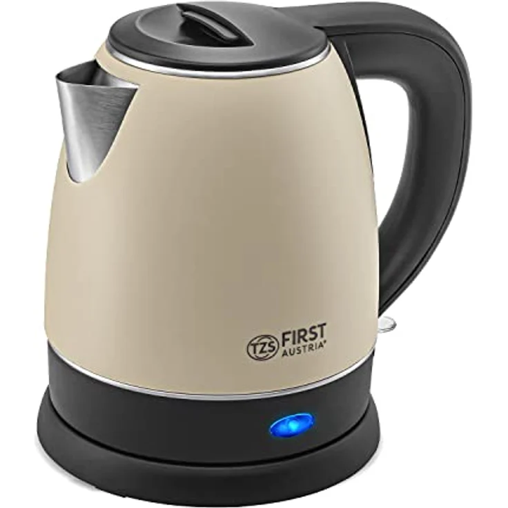 First Austria 5407-3-CR Wasserkocher, 2000 Watt, 1,2 Liter, Wasserstandsanzeige, Kontrollleuchte, beige – Bild 2