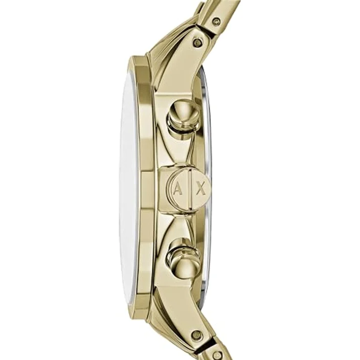 Armani Exchange Uhr für Damen , QuarzChronographenwerk, 36mm GoldEdelstahlgehäuse mit Edelstahlarmband, AX4327 – Bild 2