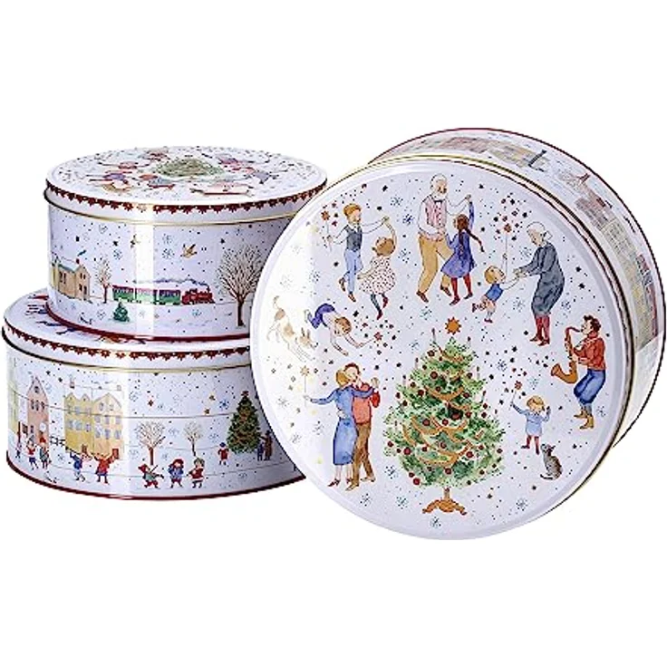 Hutschenreuther Sammelkollektion 23 Weihnachtsklänge Set 3 Plätzchendosen – Bild 1