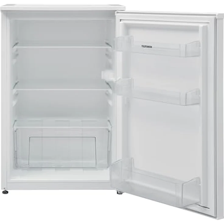 TELEFUNKEN Kühlschrank ohne Gefrierfach | Freistehend | 135 Liter Nutzinhalt | Kühlschrank klein mit Gemüsefach | LED-Beleuchtung | Türanschlag wechselbar | C-135-100-W weiß – Bild 2
