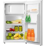 Amica KS 361 151 W Kühlschrank mit Gefrierfach/Weiß / 84,5cm (H) x 47,5cm (B) x 44,5cm (T) / Türanschlag wechselbar/LED-Beleuchtung - Preisvergleich