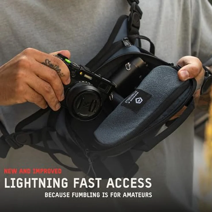 WANDRD ROGUE Sling V2, wetterfeste Umhängetasche mit anpassbarem Innenraum, Laptophülle und Stativtasche, 4L – Bild 2