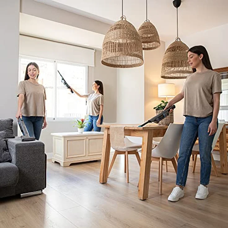 Cecotec Handstaubsauger Conga Rockstar Micro + Turbo. 210 W, digital, 20 kPa, Autonomie bis zu 40 min, 2 Modi, Zubehör: 2in1, Polsterung, Motorisierung von Polstern und Matratzen – Bild 5