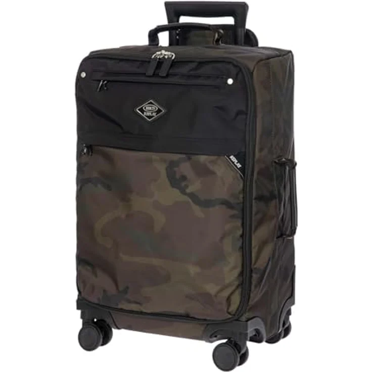 Brics Replay Camouflage Kabinentrolley 4 Rollen, 55 cm, Grün, 41 l mit arretierbarem Griff und praktischen Außentaschen – Bild 3