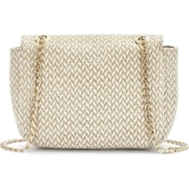 Vivance Umhängetasche Minibag, Handtasche, Bast-Optik, Crossbody Bag, variabler Kettenverschluss, vegan – Bild 2
