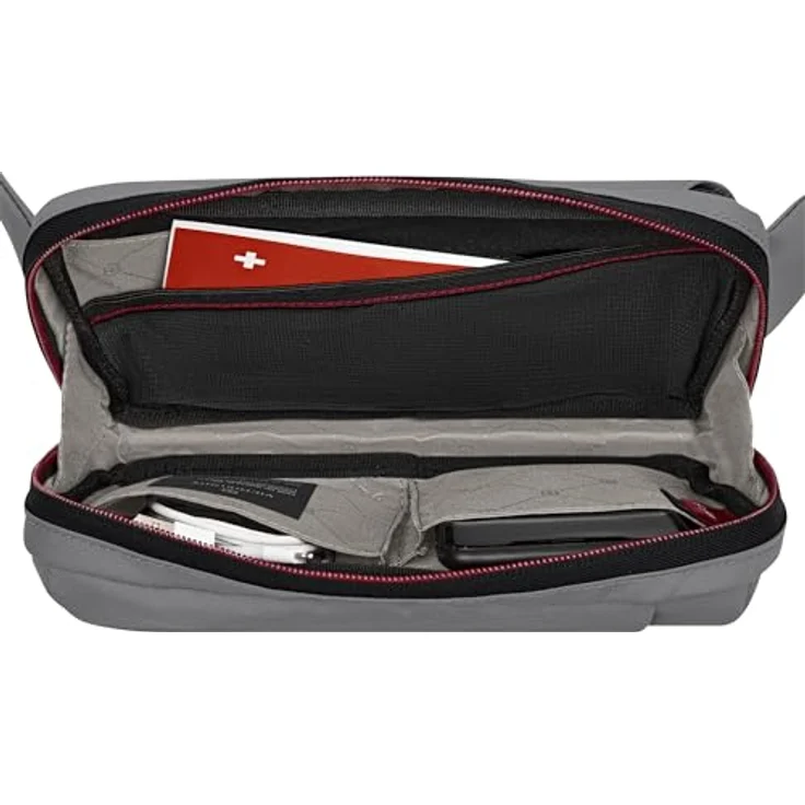 Victorinox Travel Essentials Gürteltasche mit RFID Schutz, 23 cm, grau, 100% Polyester – Bild 3