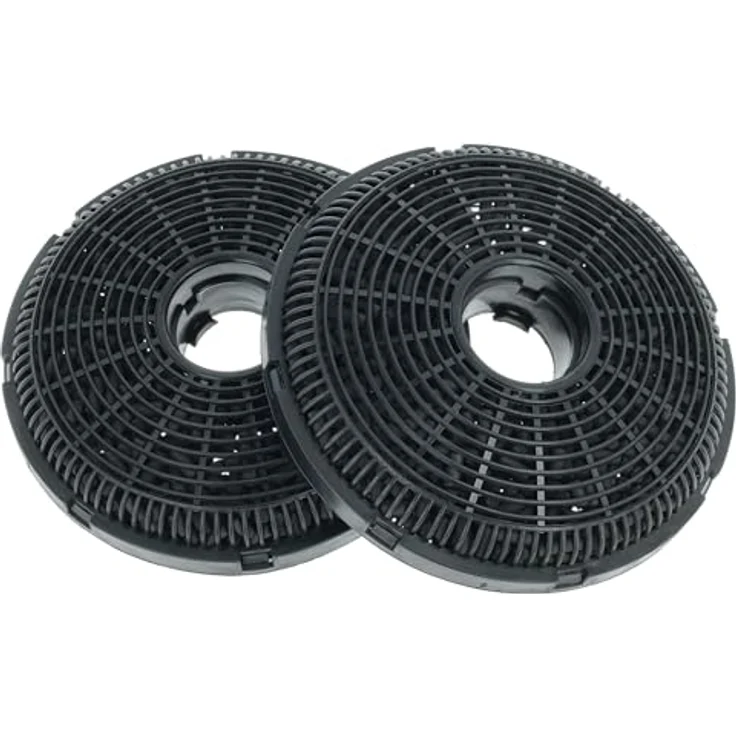 vhbw 2x Aktivkohlefilter für Grundig GDS 5460, 2460, 24608B, schwarz, optimales Geruchsfilter-System, einfache Handhabung – Bild 1