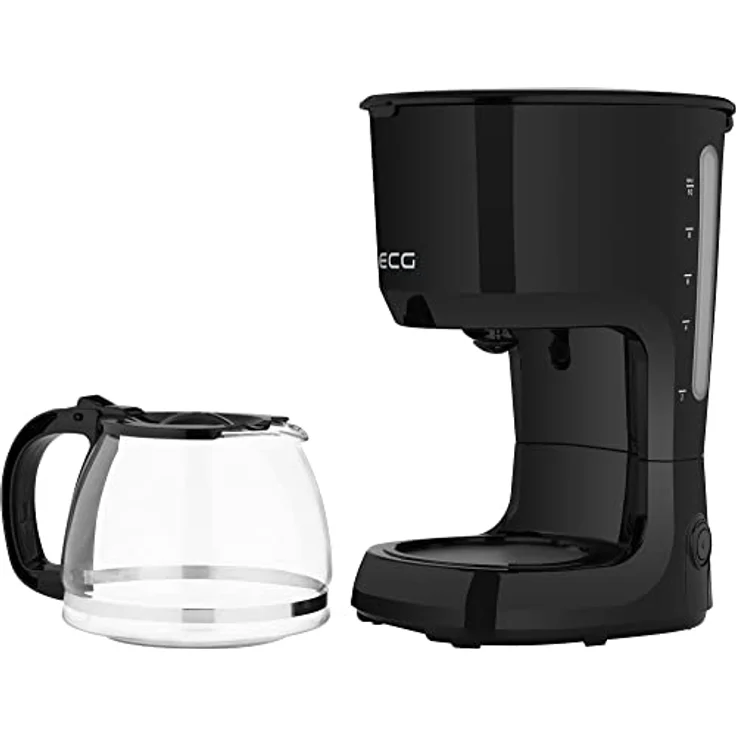 ECG KP 2116 Easy,Drip-brew coffee machine, 1,25 litre water tank capacity, Schwarz – Bild 3
