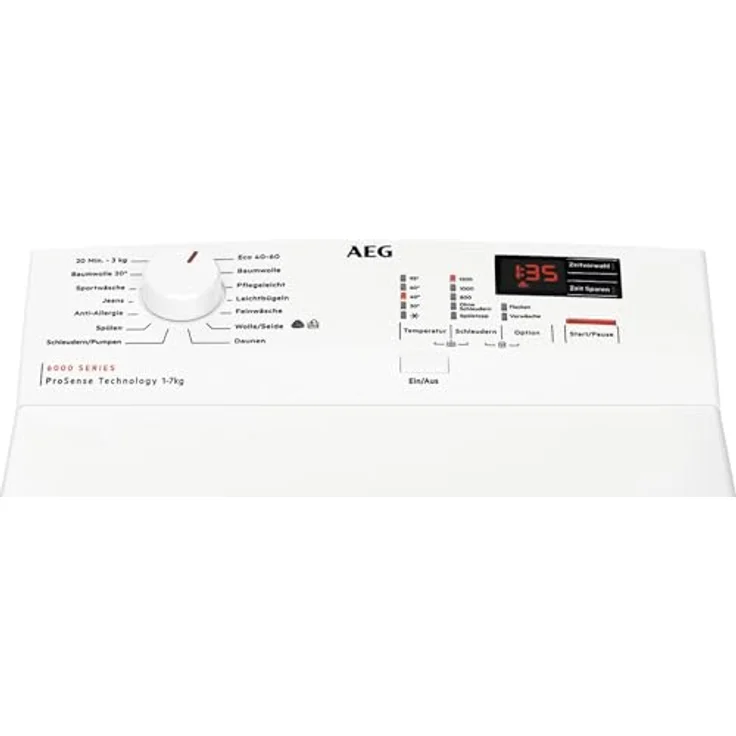 AEG 6000 ProSense® Waschmaschine LTR6N40270 – 7 kg, automatische Anpassung von Zeit, Wasser & Energie, schont Farben & Fasern – Bild 3