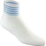 Bettschuhe/ Fußwärmer/Bettdinger 40% Angora 30% Gr.L weiss/gestreift lila - Preisvergleich