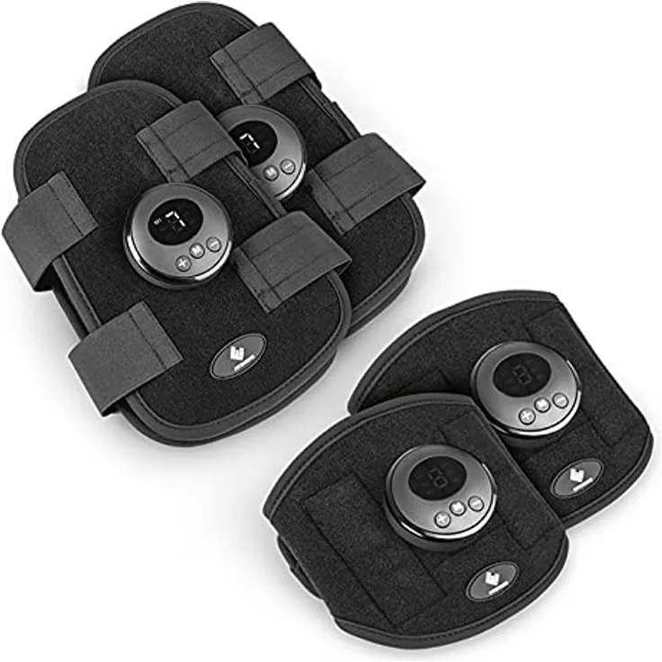 FitEngine EMS Arm- und Bein-Manschetten | Elektrische Muskelstimulation | Trainingsgerät mit Elektrostimulation | Bis zu 150 min Muskeltraining mit Einer Akkuladung