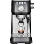 Solis Espressomaschine Barista Perfetta Plus 1170 V2 - Siebträgermaschine - Manometer - Dampf-/Heißwasserdüse - Temperaturregler - 54 mm Siebträger - Doppelauslauf - Schwarz